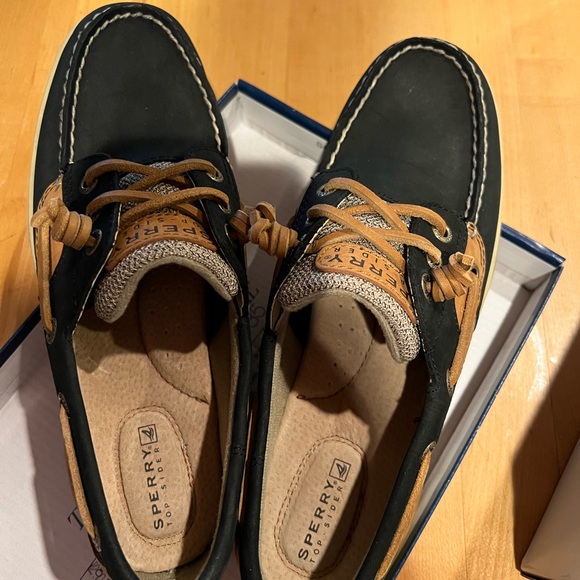 Sperry Black and Brown Top-Sider Shoes - Picture 5 of 9